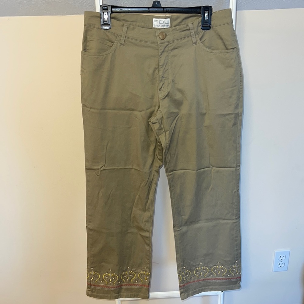 French Dressing khaki capris - FDJ